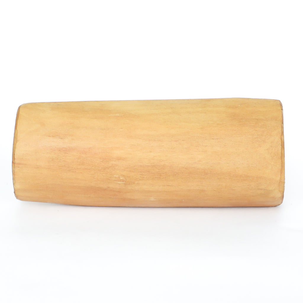 Light brown 50gm sandalwood log with smooth polished surface and natural wood grain 100 percent pure