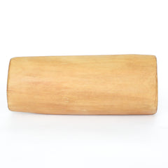 Light brown 50gm sandalwood log with smooth polished surface and natural wood grain 100 percent pure