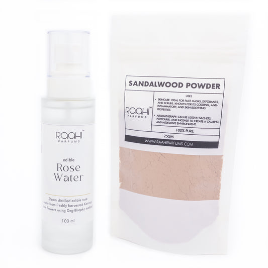 Sandalwood Powder + Rose Water 100% pure